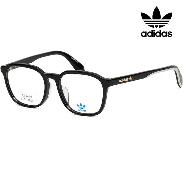 Adidas Black Square Acetate Fashion Eyeglass Frames Asian Fit OR5045F 001