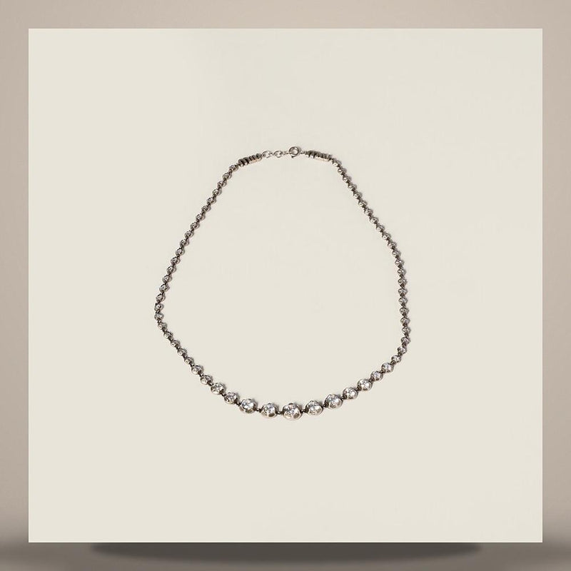 Miu Miu Crystal-Embellished Metal Necklace 5IC245 2IET F04KZ