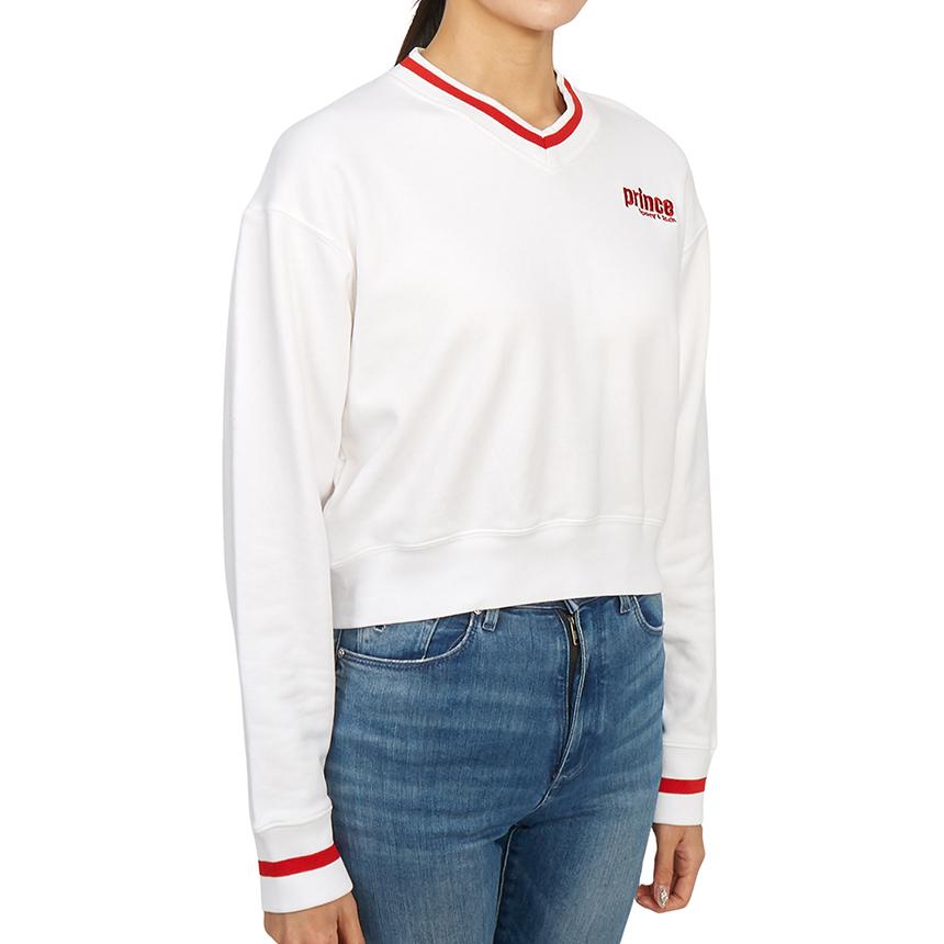 SPORTY&RICH Fleece-Lined Crewneck Sweatshirt White Unisex