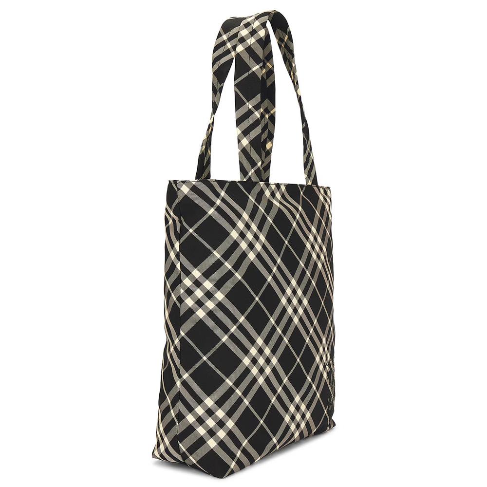 BURBERRY Vintage Check Black Calico Tote Shoulder Bag 8097720