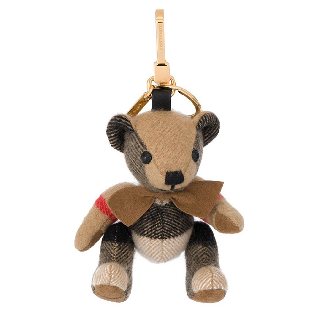 BURBERRY Thomas Cashmere Bear Keyring Accessory