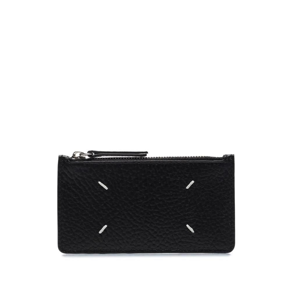 Maison Margiela Black Leather Bifold Mid Wallet