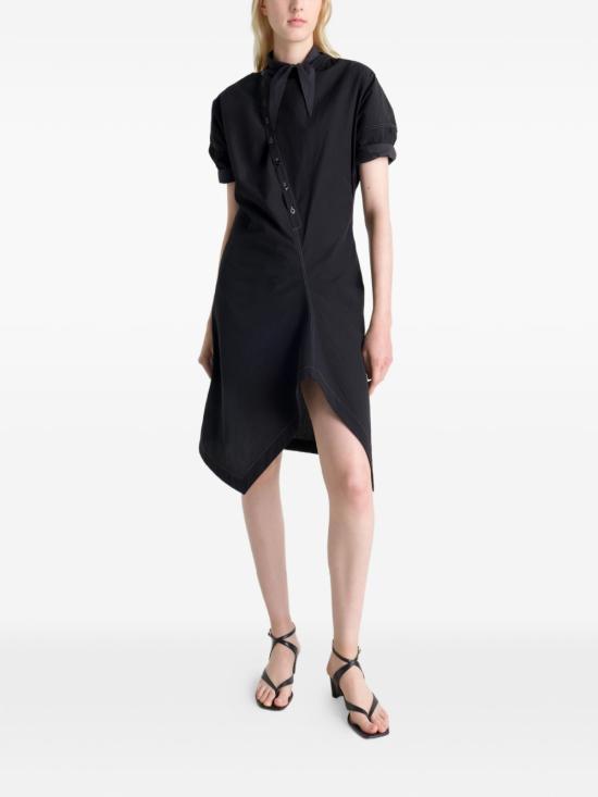 Lemaire Midi Dress DR1158 LF1399 999 BLACK DOM