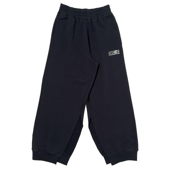 MM6 printed wide-leg cut sweatpants black