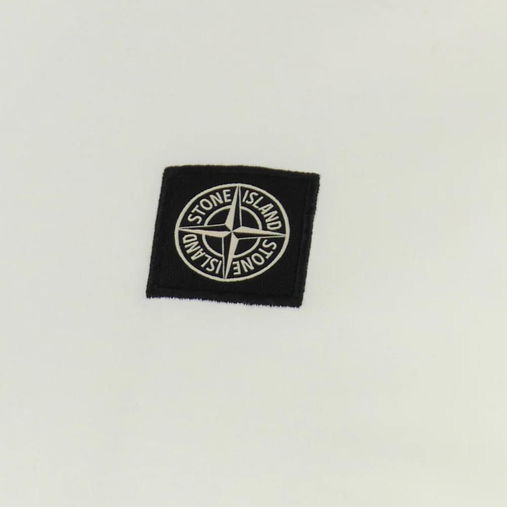 STONE ISLAND Logo Patch Long Sleeve T-Shirt White L1S152100031 S0013 V0001