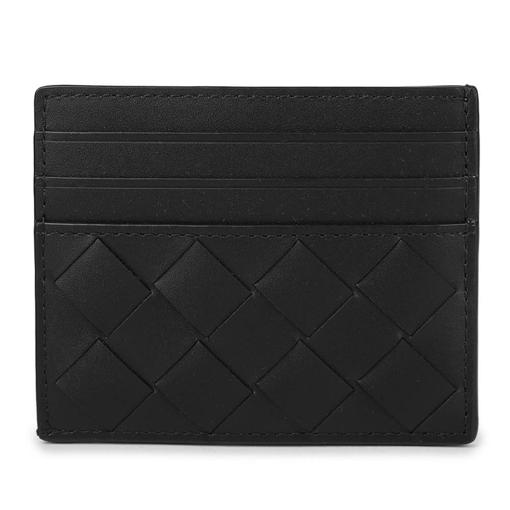 Bottega Veneta Intrecciato Leather Card Holder Green Men’s