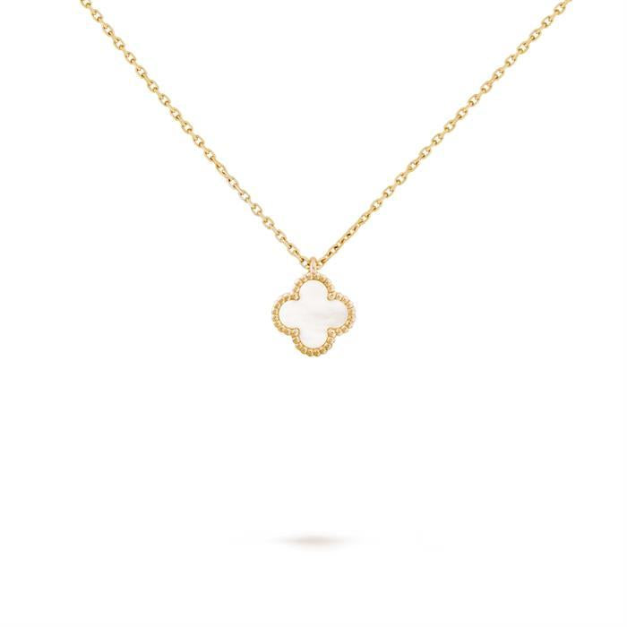 Van Cleef & Arpels Sweet Alhambra Pendant Necklace Gold
