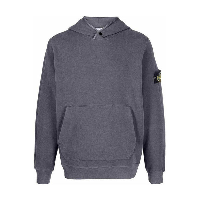 STONE ISLAND Patch Logo Cotton Hoodie Sweatshirt Green Men
