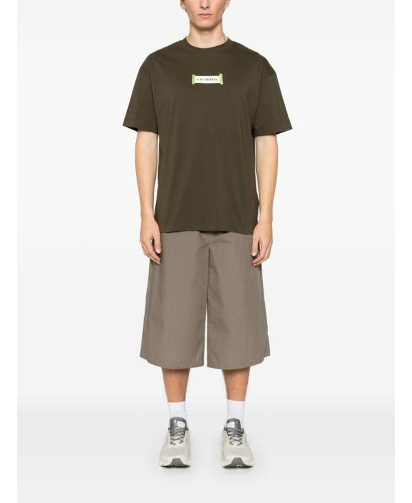 CP Company Jersey Print Logo T-Shirt Green Men’s