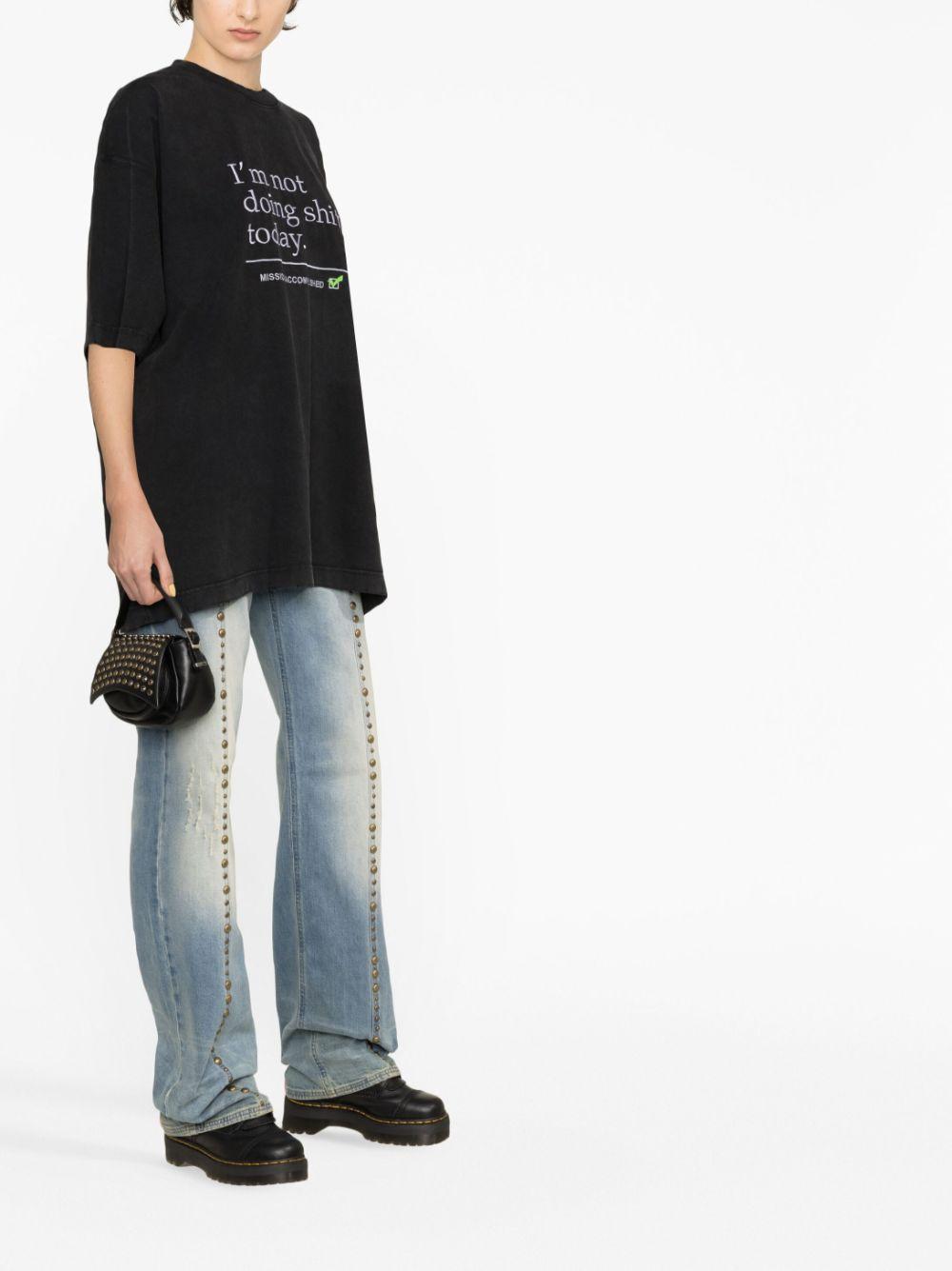 Vetements Men's Graphic Slogan Print Short Sleeve T-Shirt UE63TR320B