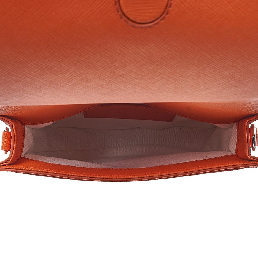 Vivienne Westwood Saffiano Leather Saddle Crossbody Bag Women Navy