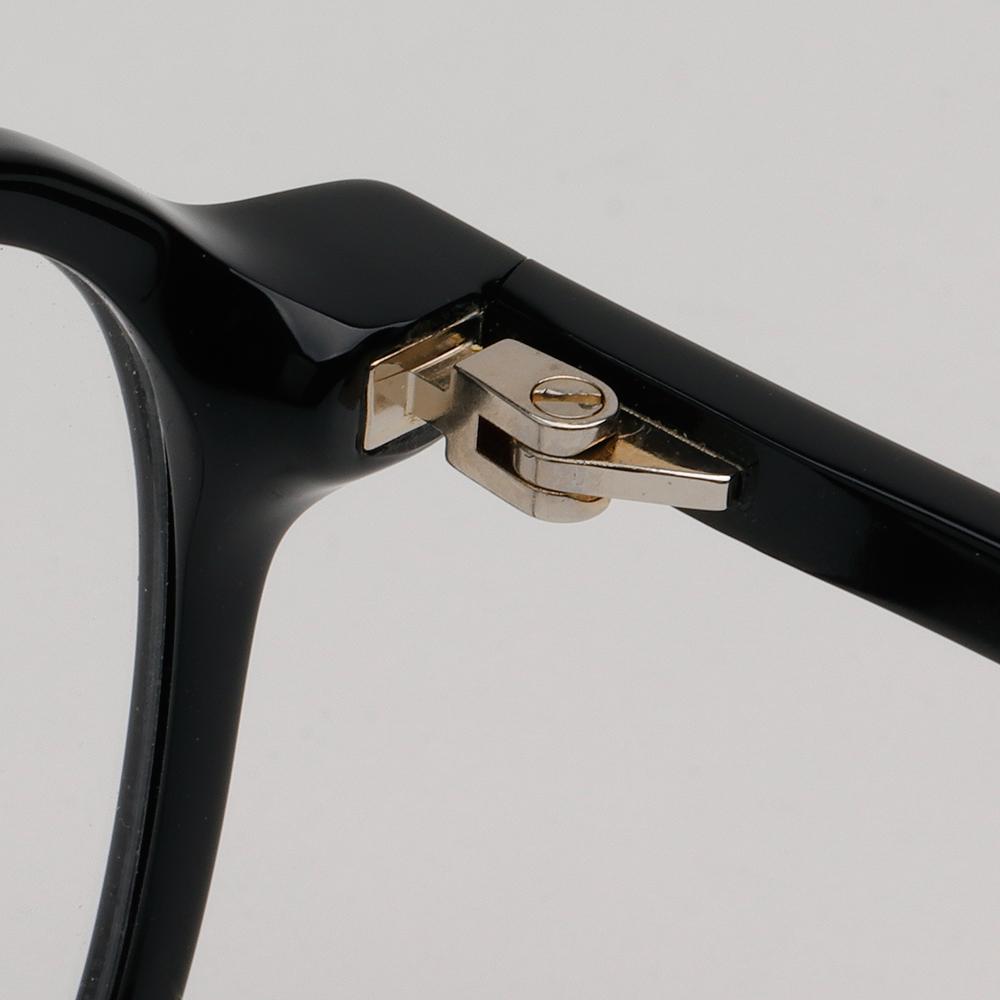 Zegna Lightweight Black Thin Acetate Square Eyeglasses Unisex EZ5255 H 001
