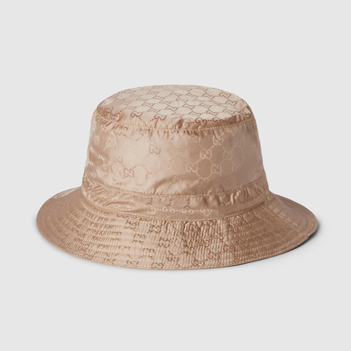 GUCCI Beige Canvas Bucket Hat