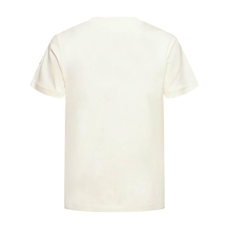 Moncler Ivory Embroidered Logo T-Shirt Women’s 8C00021 89AIJ 034