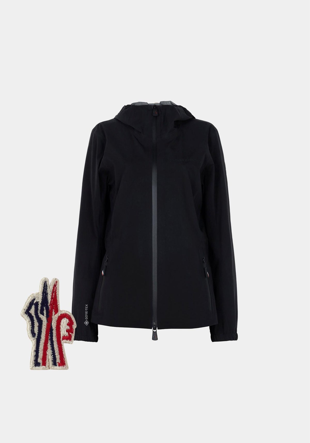 Moncler Black Grenoble Valles Hooded Windbreaker Zip Jacket 1A00010 5987M 999