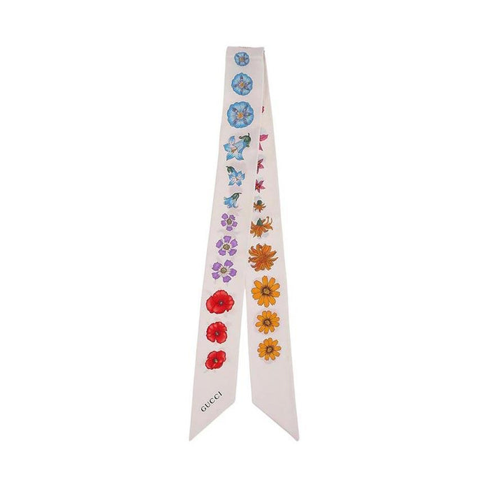 GUCCI Unisex Printed Silk Scarf 816675 3G001 9000