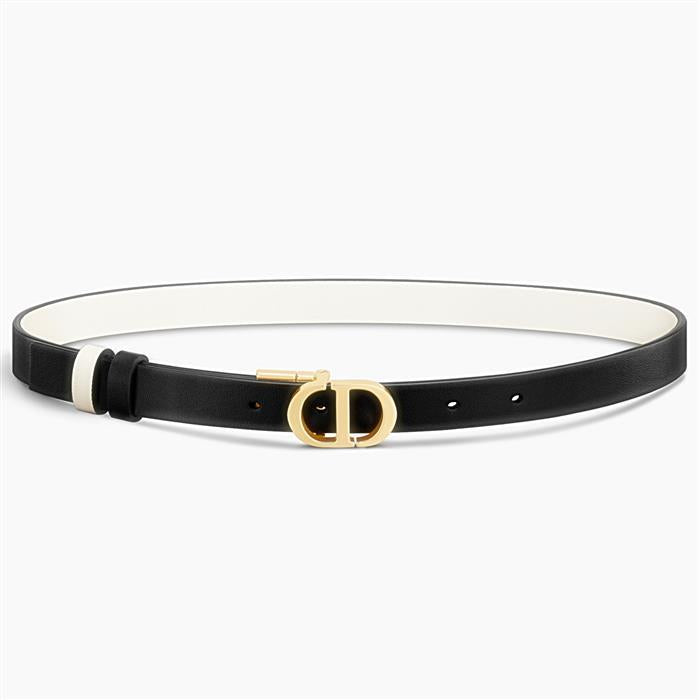 DIOR 30 Montaigne Reversible Belt Calfskin Leather 20mm B0446UWGA M911
