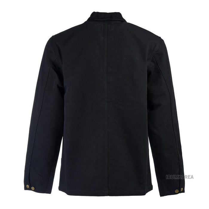 CARHARTT WIP Michigan Chore Coat Jacket Men Black Cotton Canvas