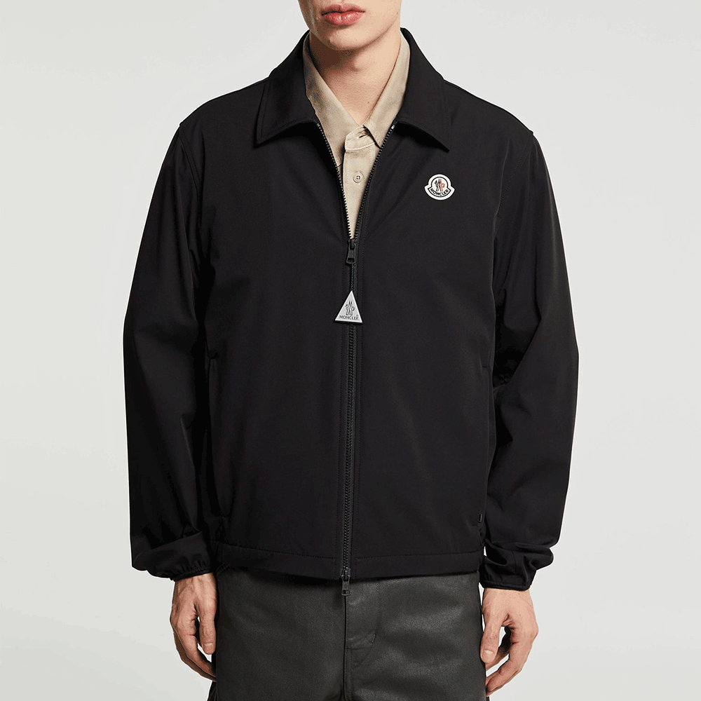 Moncler Men’s Evandro Black Windbreaker Jacket 1A00146