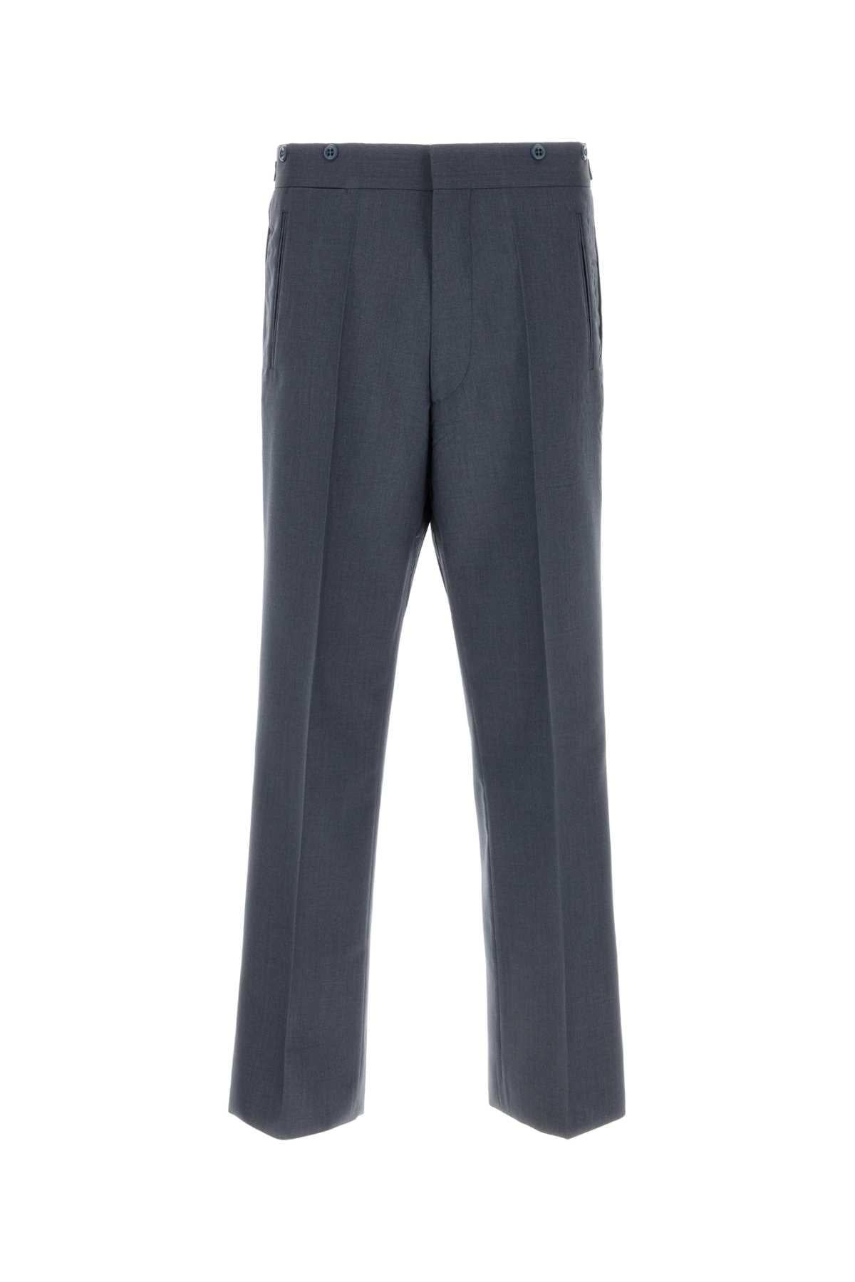 PRADA Gray Wool Trousers Men’s Suit Pants