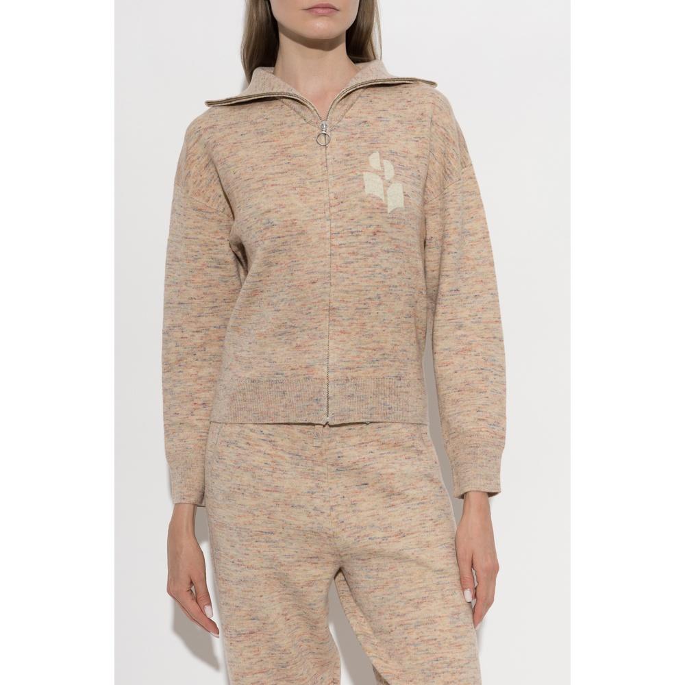 Isabel Marant Koxxi Women’s Zip-Up Knit Cardigan Pink