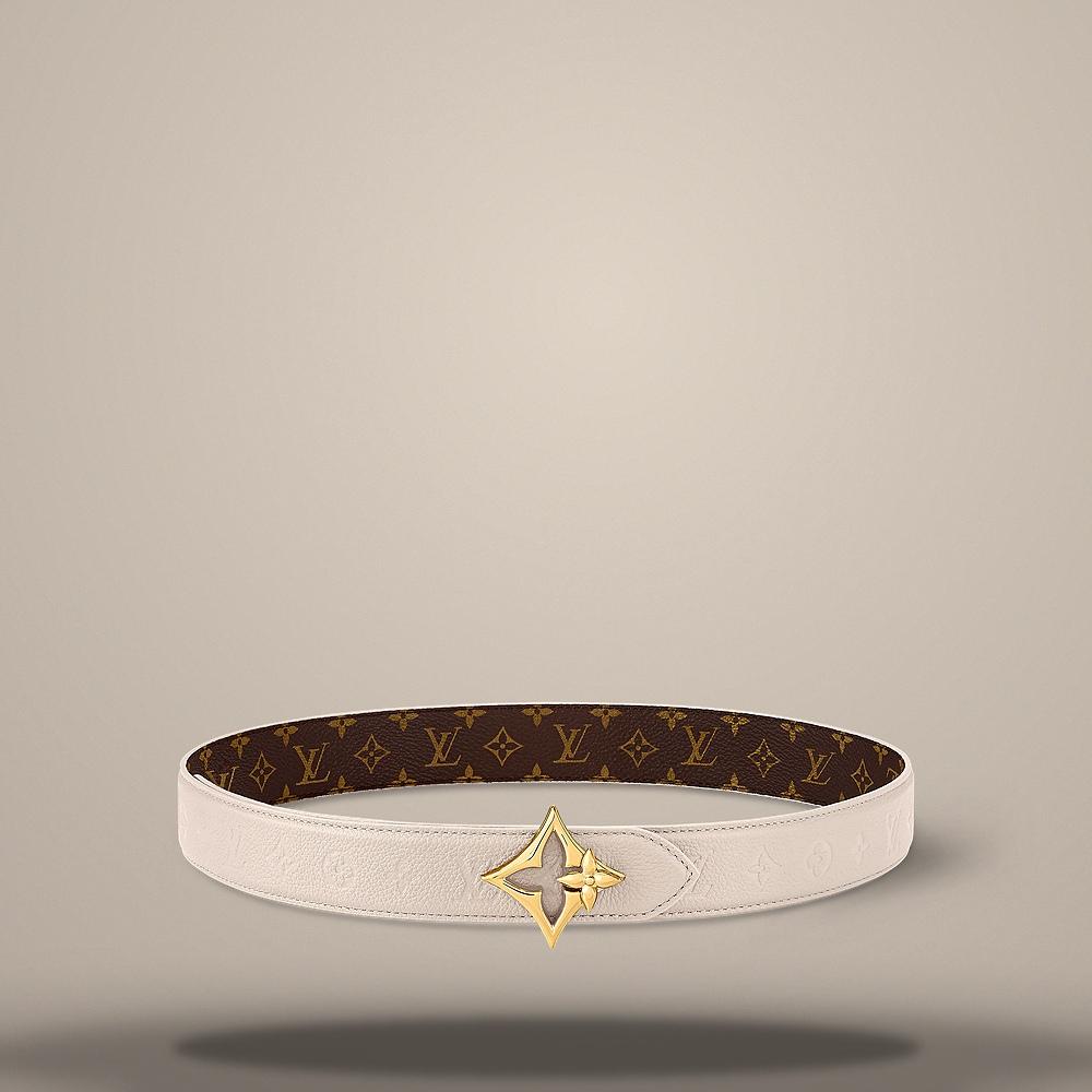 Louis Vuitton LV Flowergram 30mm Reversible Belt Black/Brown Leather M8687