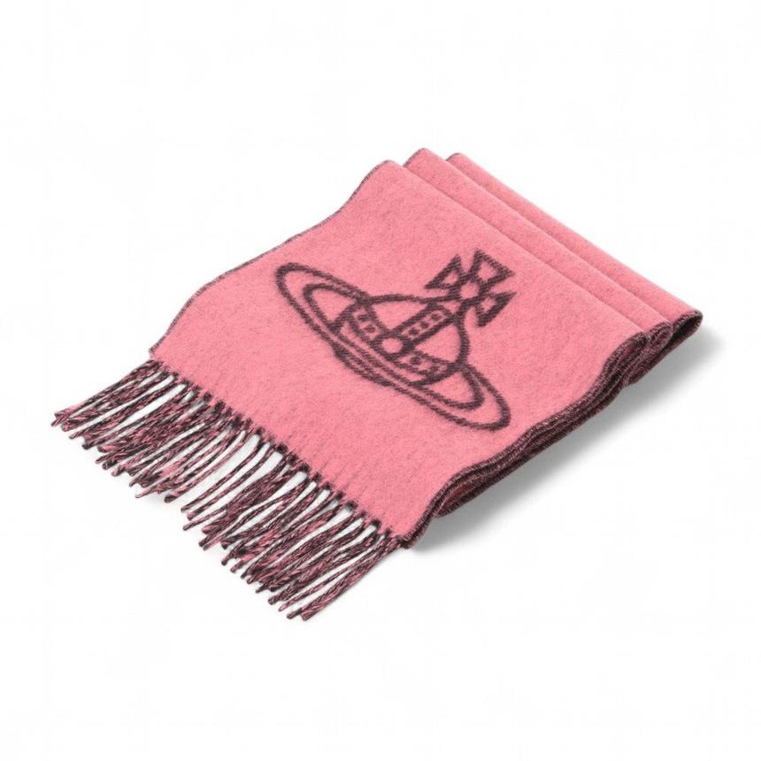 Vivienne Westwood Unisex Wool Scarf H401 Gray