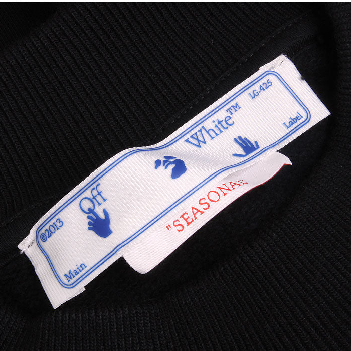 OFF WHITE Pink Lettering Crewneck Sweatshirt Mens