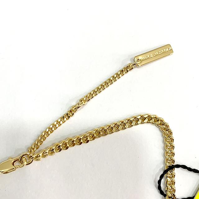 Marc Jacobs Logo Monogram Chain Necklace Gold-Tone
