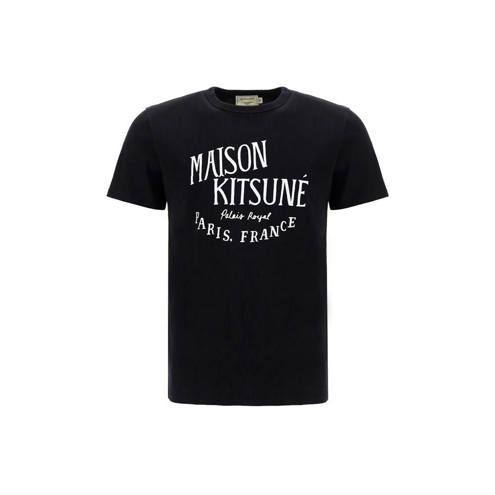Maison Kitsune 15th Anniversary Lettering Print T-Shirt Black