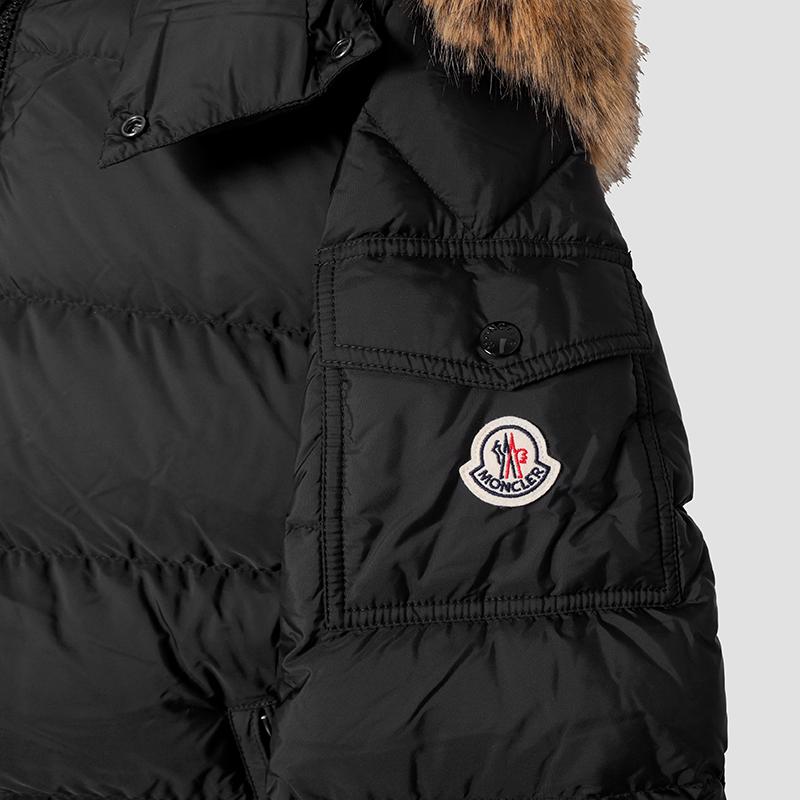Moncler Maya Puffer Hooded Short Down Jacket Black