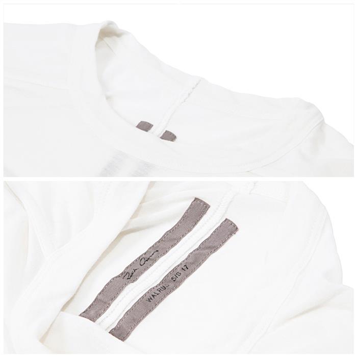 Rick Owens Shoulder-Line T-Shirt White Men’s Top