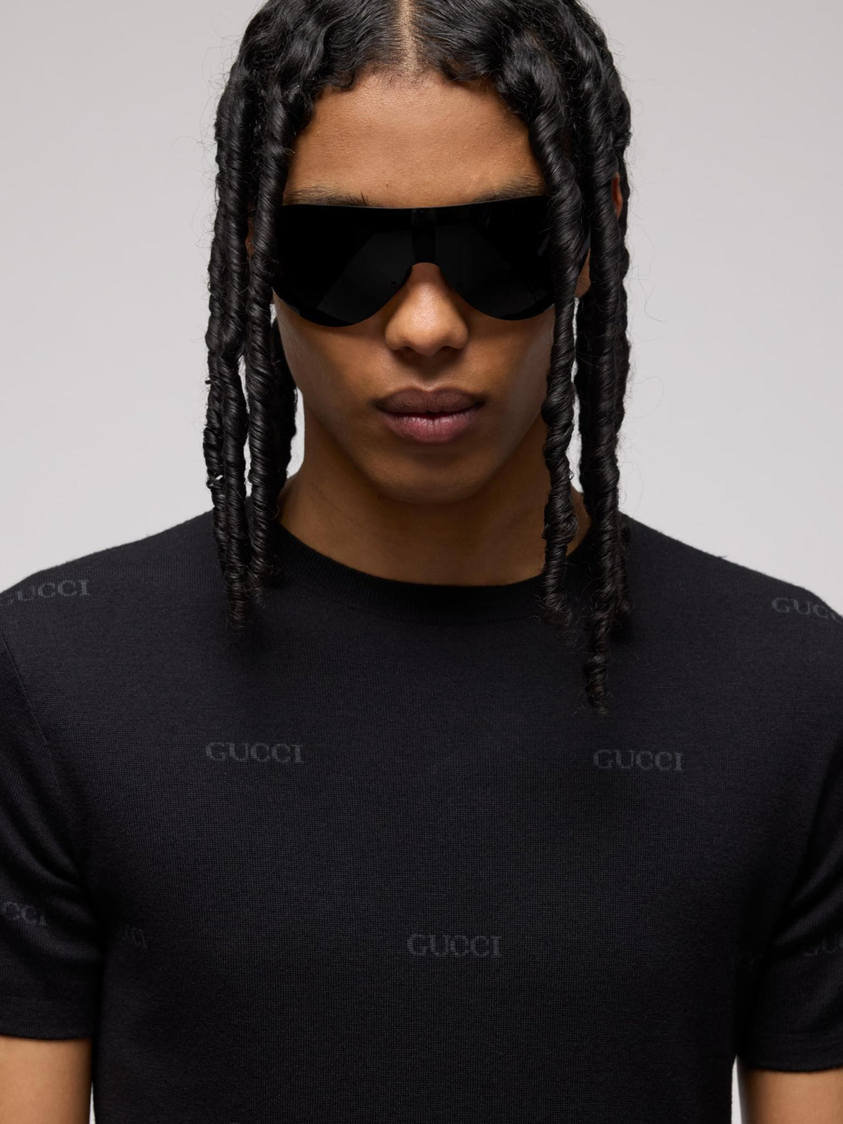 GUCCI Knit T-Shirt Men’s White Crewneck Top