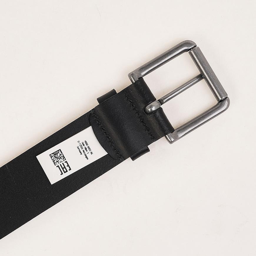HUGO BOSS Men’s Logo Roller Buckle Belt 50491889 001