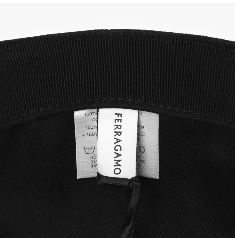 Ferragamo Men’s Cotton Baseball Cap Black FERRAGAMO 56 0056 0764758