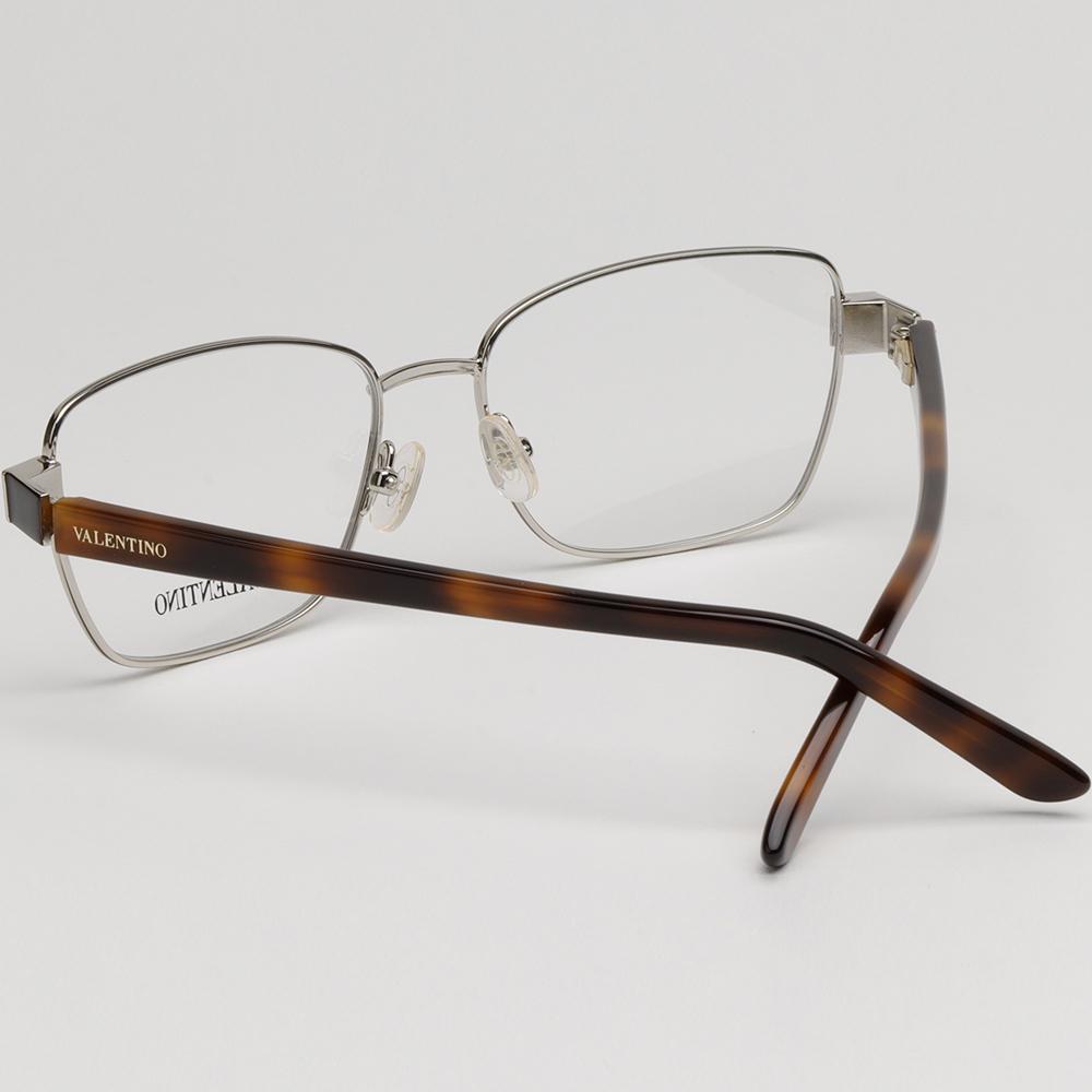VALENTINO Classic Rectangular Metal Eyeglass Frame Unisex V2124 721
