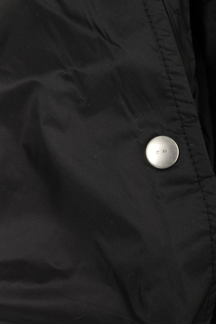 Rick Owens DRKSHDW Sealed Black Nylon Windbreaker Coat