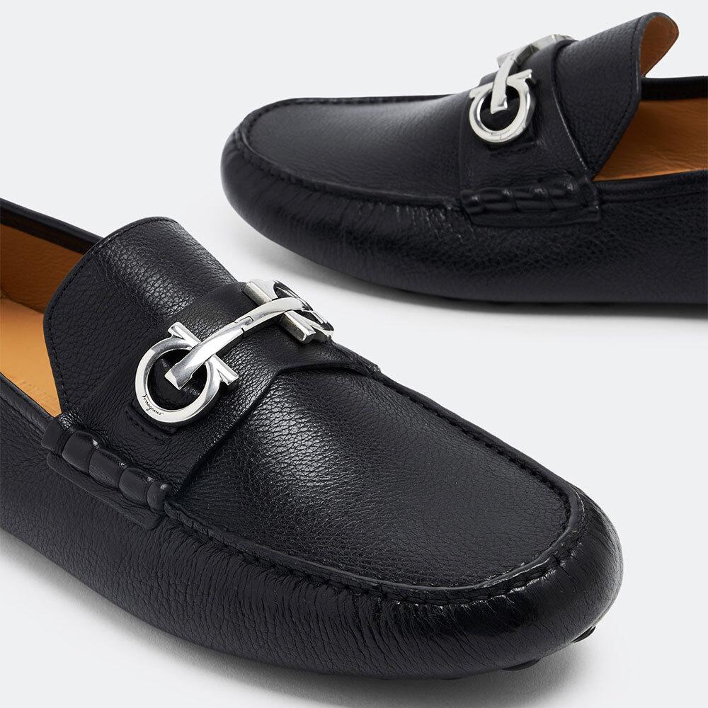 Ferragamo Men’s Driving Loafers Leather Dress Shoes