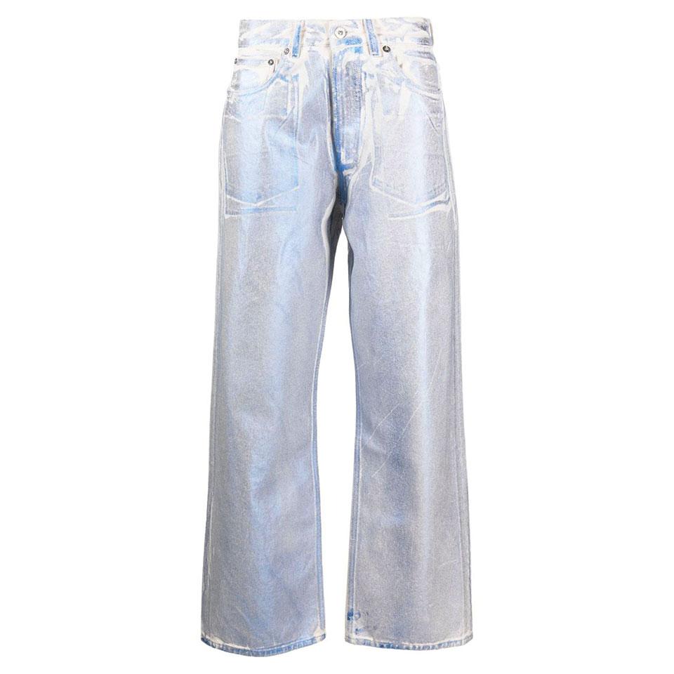 OUR LEGACY Third Cut Foil Denim Jeans for Men M2235TBF BLUE FOIL DENIM STK