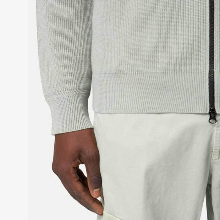 STONE ISLAND Sage Zip-Up Knit Sweater Men’s Round Neck 5100126