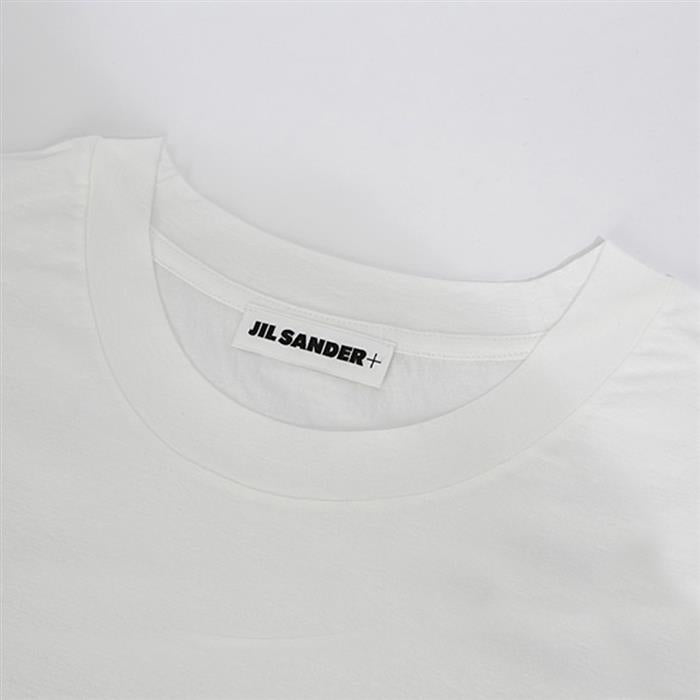 JIL SANDER White Cotton Short Sleeve Crewneck T-Shirt