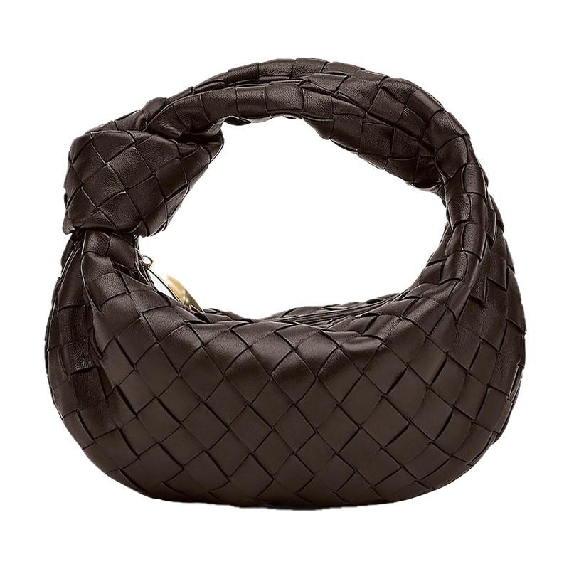 Bottega Veneta Mini Jodie Tote Bag Porridge Beige Leather Women