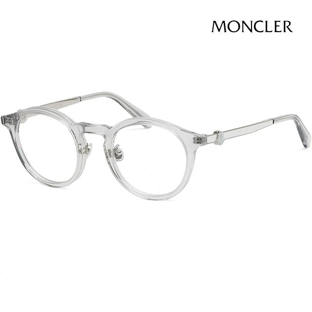 Moncler Clear Acetate Round Eyeglass Frames Unisex ML5175H 020