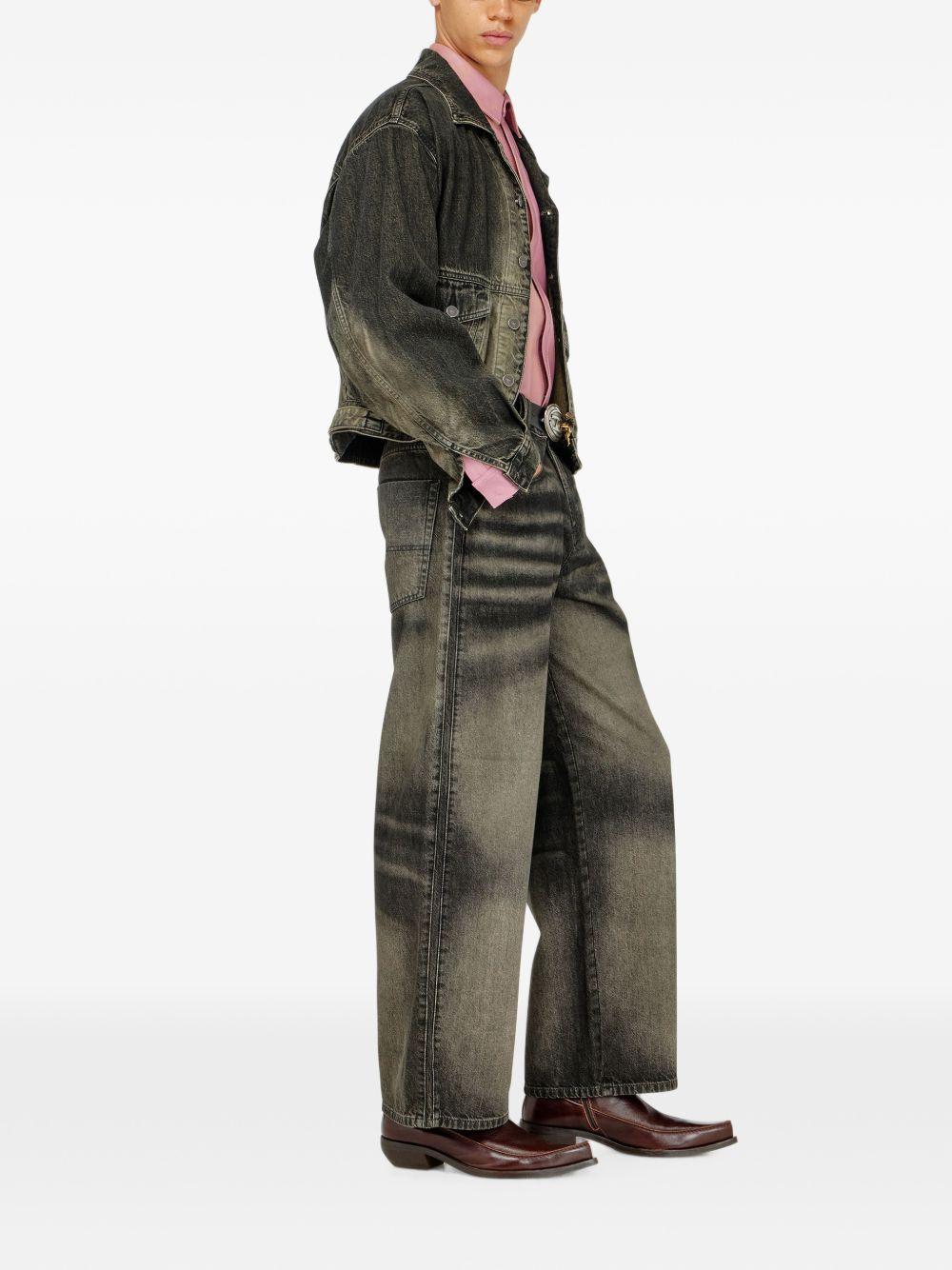 DIESEL Blue Denim Straight-Leg Jeans for Men