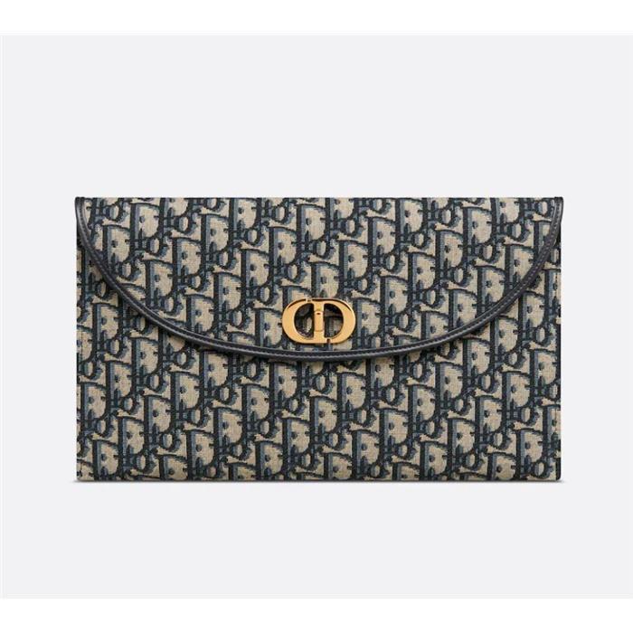DIOR 30 Montaigne Avenue Oblique Flap Clutch Bag S2191UTZQ