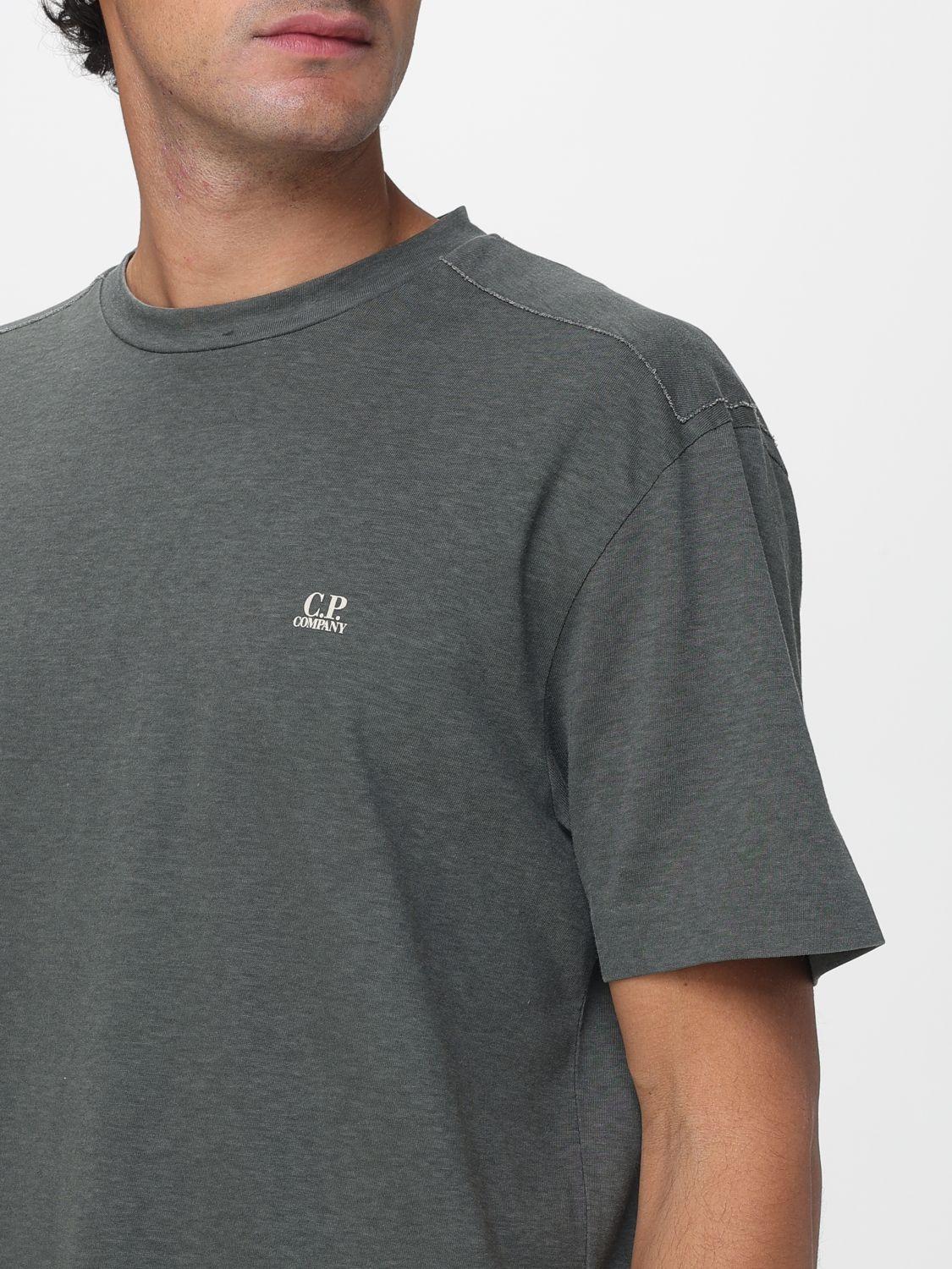 CP Company Short Sleeve Cotton T-Shirt Gray Men’s