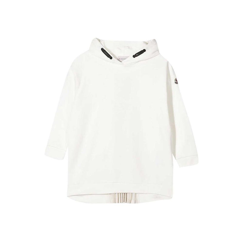 Moncler Kids Women’s Logo Hoodie Dress White 8I725 10 809AG 034