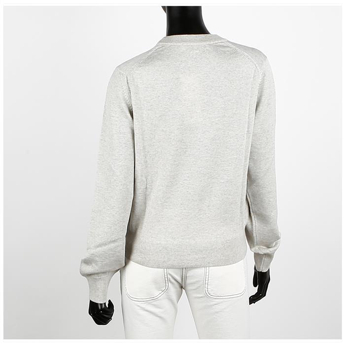 Maison Kitsune Bold Fox Head Patch Crewneck Knit Sweater MW00801KT1036 H120