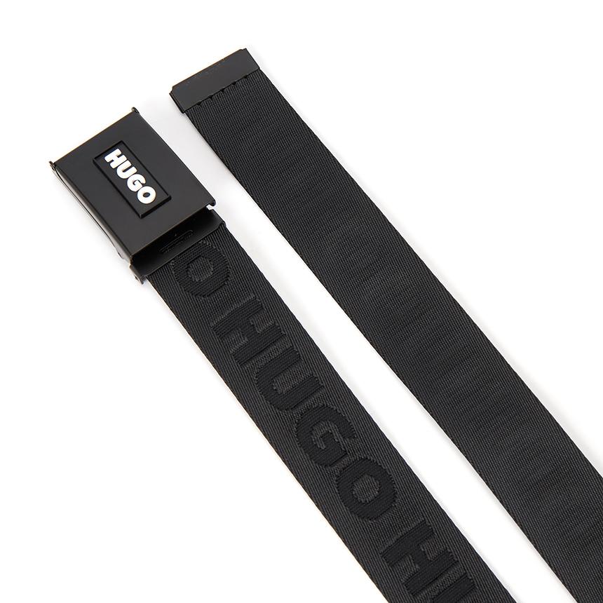 HUGO BOSS Men’s Leather Dress Belt Black