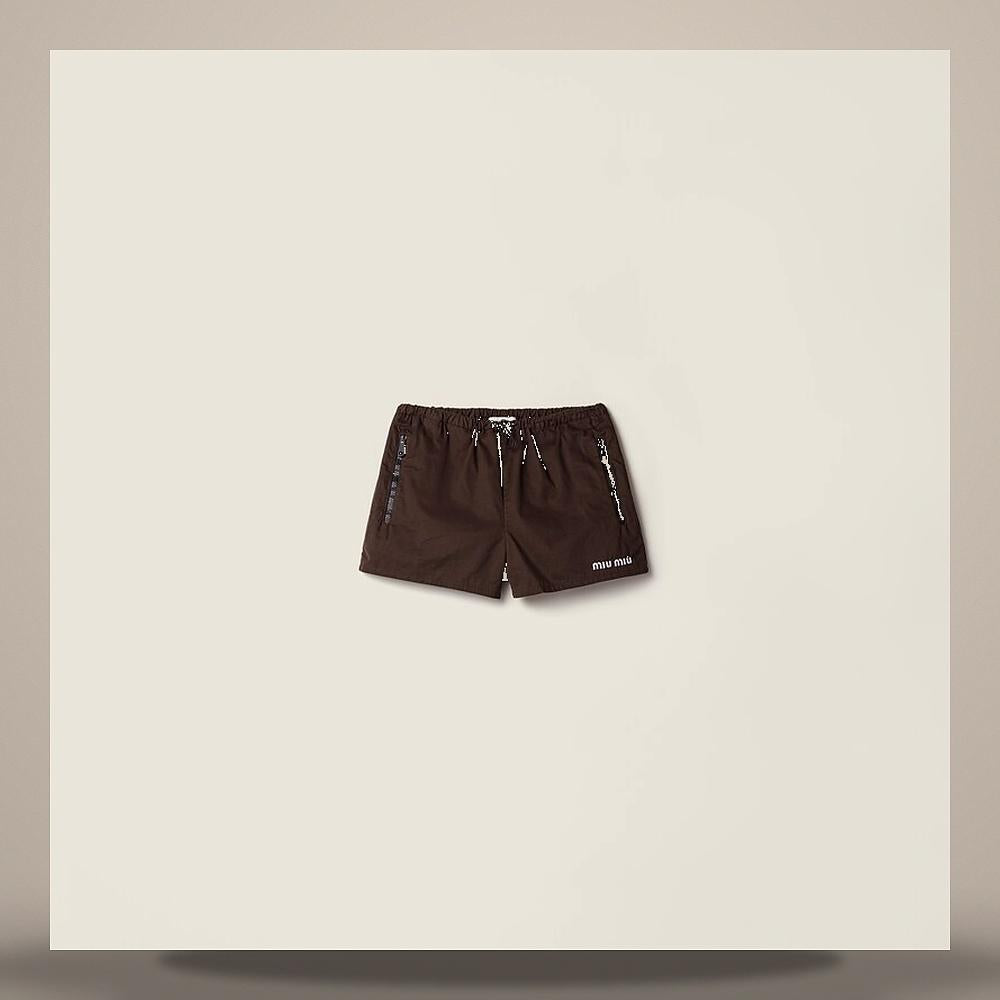 Miu Miu Washed Gabardine Shorts MP2045 19LW F0192